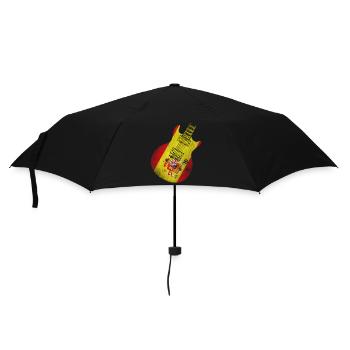 Spain Flag Guitar - Umbrella (small) - black - Front