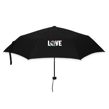 Love Blue Beluga Cachalot Cetacea Watcher Whale - Umbrella (small) - black - Front