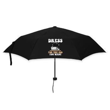 Dress For The Job You Want Taikonaut Cosmonaut - Umbrella (small) - black - Front