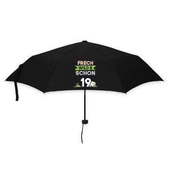 19 Jahre Geburtstag Schaf - Regenschirm (klein) - Schwarz - Vorne