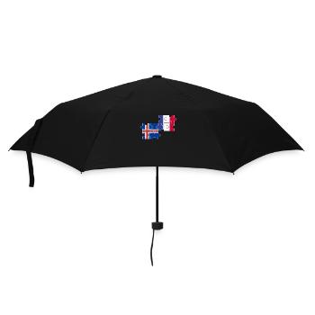 Iceland France Flag French Icelanders - Umbrella (small) - black - Front