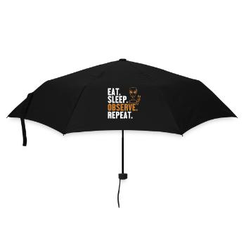 Manger dormir Observer Répéter OVNI extraterrestre - Parapluie standard - noir - Devant
