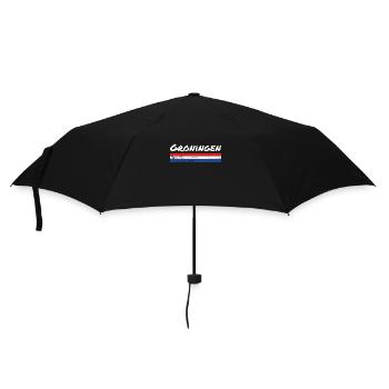 Groningen Niederlande Niederländische Flagge - Regenschirm (klein) - Schwarz - Vorne