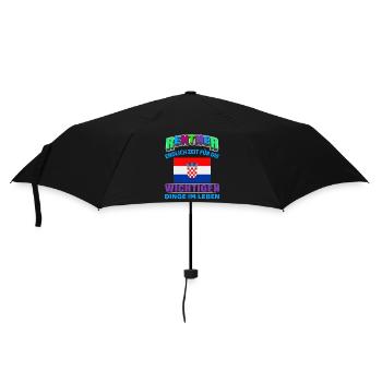 Rentner Rente Rentenbeginn Kroatien - Regenschirm (klein) - Schwarz - Vorne