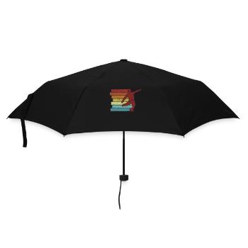 Retro Professional Soccer God Soccer Player - Umbrella (small) - black - Front