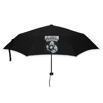 Funny Gorilla Monkey Saying, Comic - Umbrella (small) - black - Front