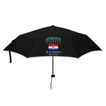 Rentner Rente Rentenbeginn Kroatien - Regenschirm (klein) - Schwarz - Vorne