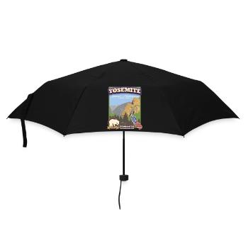 Parc national de Yosemite, Californie vintage Ca - Parapluie standard - noir - Devant