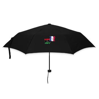 Libya France Vintage Flag Libyan - Umbrella (small) - black - Front