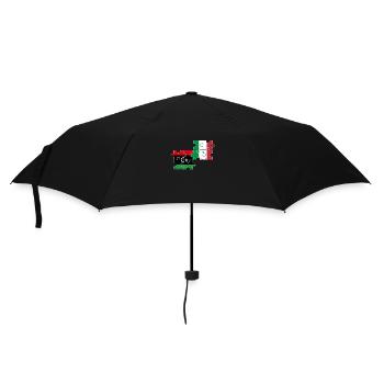 Libya Italy Vintage Flag Italian Libyan - Umbrella (small) - black - Front