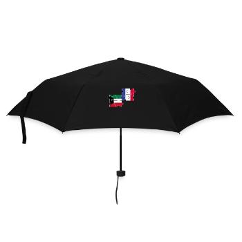 Kuwait Frankreich Flagge Französisch Kuwaiter - Regenschirm (klein) - Schwarz - Vorne