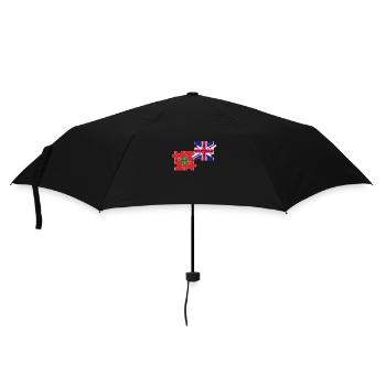 Morocco UK Flag British Moroccan - Umbrella (small) - black - Front
