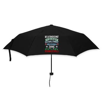 Aufgrund der Preiserhöhung - Weihnachtsspruch - Regenschirm (klein) - Schwarz - Vorne
