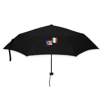 Puerto Rico Italy Flag Puerto Rican - Umbrella (small) - black - Front