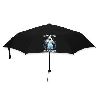 Horror Gespenst, Geister lustiger Spruch Schrecken - Regenschirm (klein) - Schwarz - Vorne