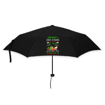Being Related To Me – Funny Christmas Saying - Umbrella (small) - black - Front