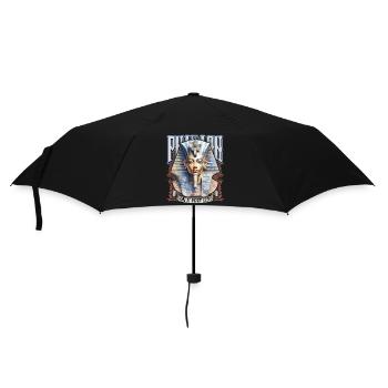 Egyptian Pharaoh, Tut-Ench-Amun, Egyptian - Umbrella (small) - black - Front