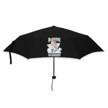 Baby Angel on Cloud, Funny Angel Saying - Umbrella (small) - black - Front