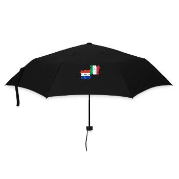 Paraguay Italien Flagge Italienisch Paraguayer - Regenschirm (klein) - Schwarz - Vorne