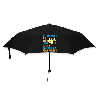 talk about Pole Vault - Regenschirm (klein) - Schwarz - Vorne