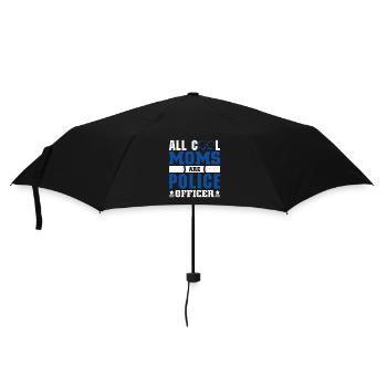 Polizei Polizist Polizeibeamte - Regenschirm (klein) - Schwarz - Vorne