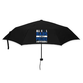 Polizei Polizist Polizeibeamte - Regenschirm (klein) - Schwarz - Vorne
