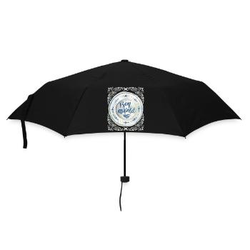 Cuisinier et cuisinier, en disant la typographie de plaque Antique - Parapluie standard - noir - Devant