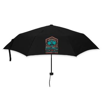 Pickleball rétro - Je suis engagé Vintage - Parapluie standard - noir - Devant