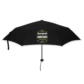 Introverted But Willing To Discuss Tractors Bauer - Umbrella (small) - black - Front