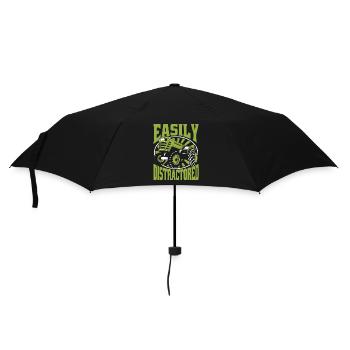 Easily Distractored Organic Farmer Farmer Agriculture - Umbrella (small) - black - Front