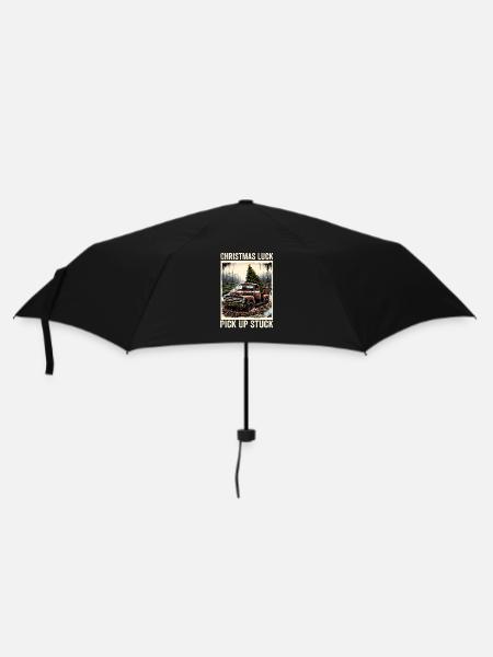 Christmas Luck - Pick Up Stuck - Saying - Regenschirm (klein) - Schwarz