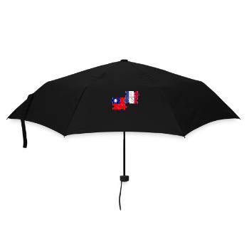 Taiwan France Vintage Flag French Taiwanese - Umbrella (small) - black - Front