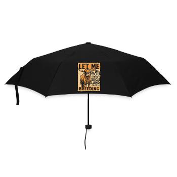 Let Me Tell You About Breeding Highland Cow - Umbrella (small) - black - Front