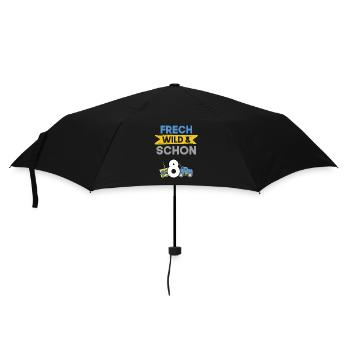 8 Jahre Geburtstag Junge Mädchen Spielzeug Auto - Regenschirm (klein) - Schwarz - Vorne