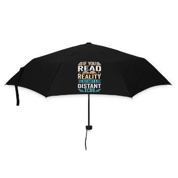 Dicton de livre inspirant - lecteur de livre - Parapluie standard - noir - Devant