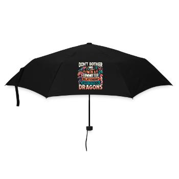Fictional Dragons – A Committed Relationship - Umbrella (small) - black - Front