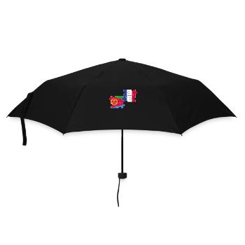 Eritrea France Flag French Eritrean - Umbrella (small) - black - Front