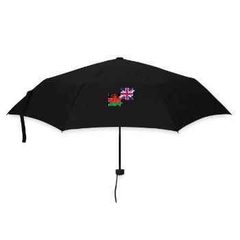 Malawi UK Flag British Malawians - Umbrella (small) - black - Front