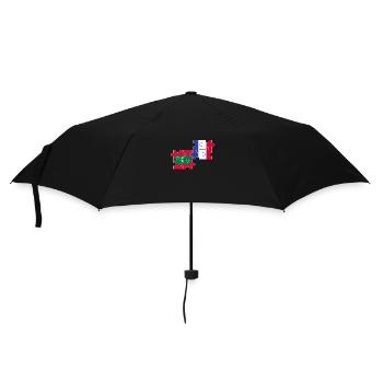 Maldives France Drapeau Français Maldivien - Parapluie standard - noir - Devant