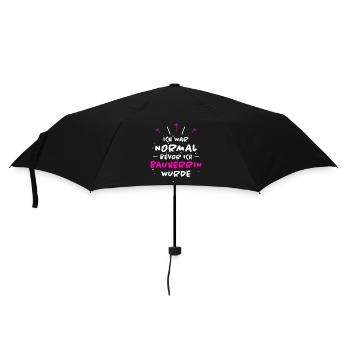 Bauherrin Spruch Bauherr Lustig Bauherrin Geschenk - Regenschirm (klein) - Schwarz - Vorne