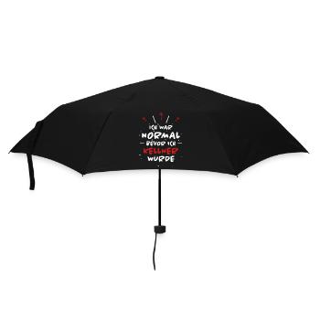 Kellner Spruch Restaurant Lustige Kellner Geschenk - Regenschirm (klein) - Schwarz - Vorne