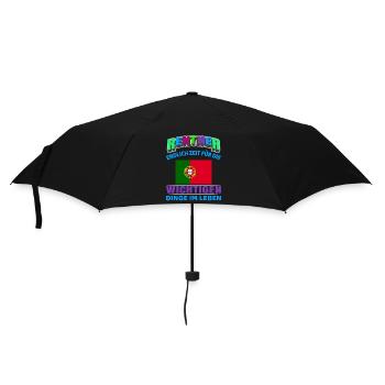 Rentner Rente Rentenbeginn Portugal - Regenschirm (klein) - Schwarz - Vorne