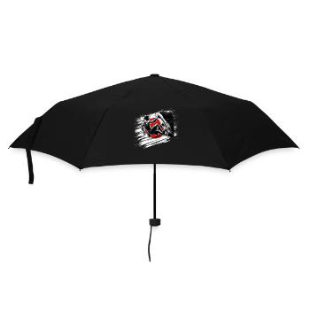 Japan Climber – Distressed Boulderer Climbing - Umbrella (small) - black - Front