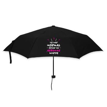 Hebamme Spruch Beruf Lustiges Hebammen Geschenk - Regenschirm (klein) - Schwarz - Vorne