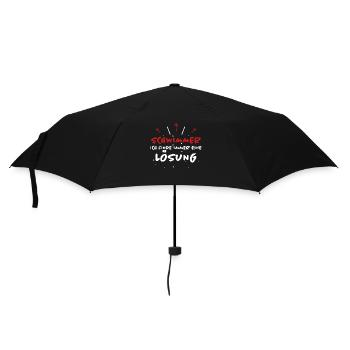 Schwimmer Spruch Sport Lustiges Schwimmer Geschenk - Regenschirm (klein) - Schwarz - Vorne