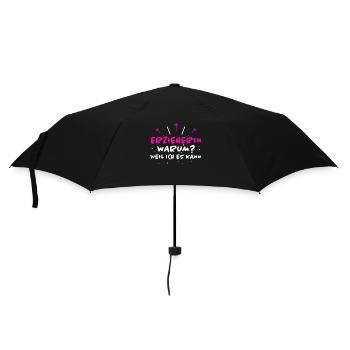 Erzieherin Spruch Job Lustiges Erzieherin Geschenk - Regenschirm (klein) - Schwarz - Vorne