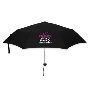 Podologin Spruch Fußpflegerin Podologin Geschenk - Regenschirm (klein) - Schwarz - Vorne