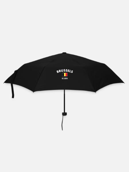 Bruxelles Belgique Belgique Drapeau belge - Parapluie standard - noir