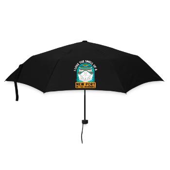 Love The Smell Of A New Port Cruise Ship Cruise - Umbrella (small) - black - Front