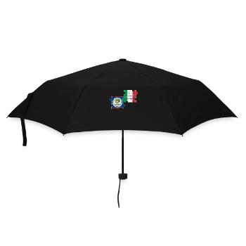 Belize Italien Vintage Flagge Belizer - Regenschirm (klein) - Schwarz - Vorne